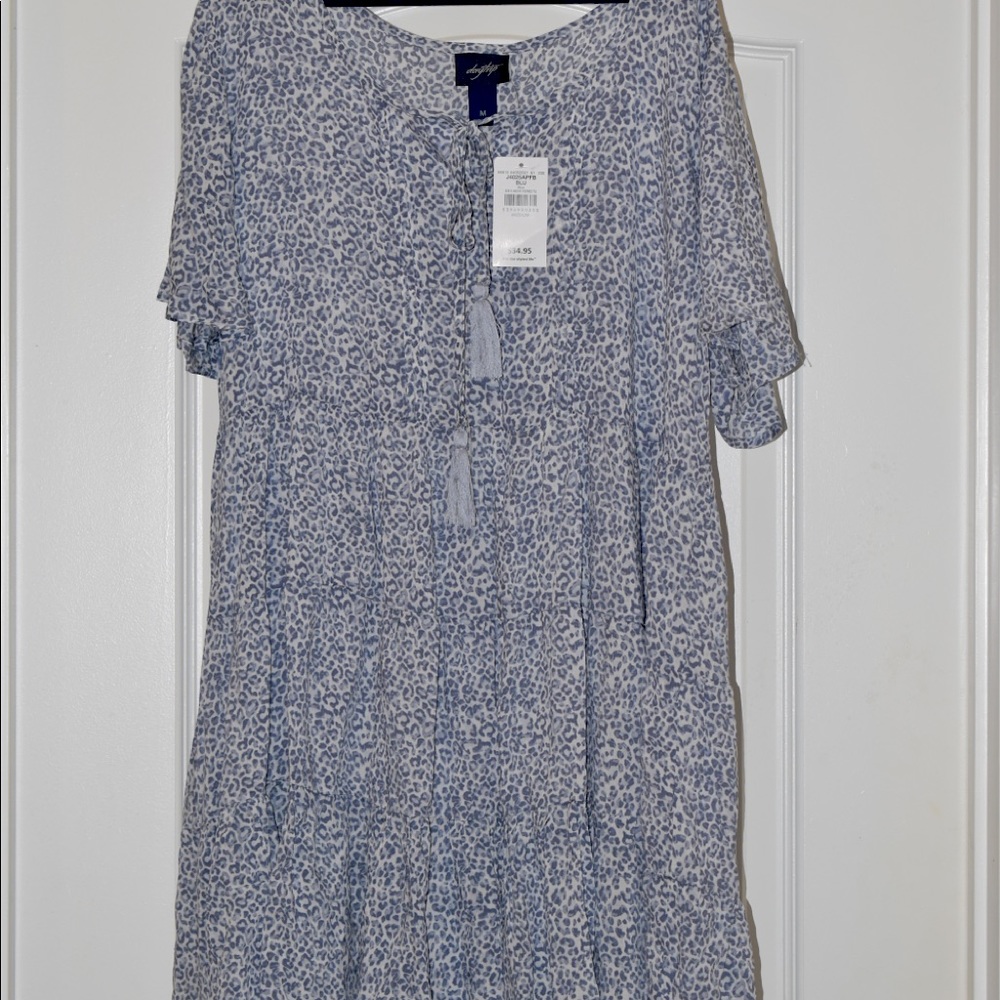 Tiered Animal Print Tunic Top